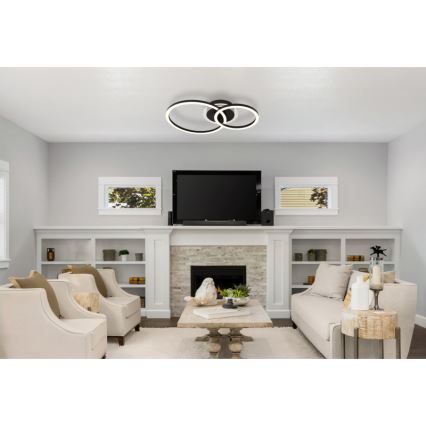 Globo - LED таванно осветително тяло LED/30W/230V 2700/4500/6500K Ø 33x50 см черно