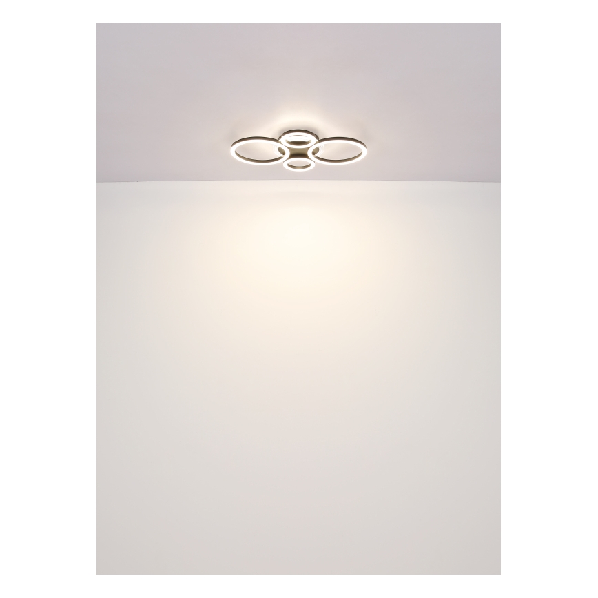 Globo - LED Плафониера LED/40W/230V 2700/4500/6500K Ø 35,5x53 см черен