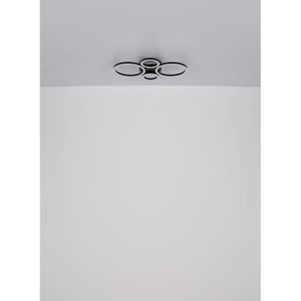 Globo - LED Плафониера LED/40W/230V 2700/4500/6500K Ø 35,5x53 см черен