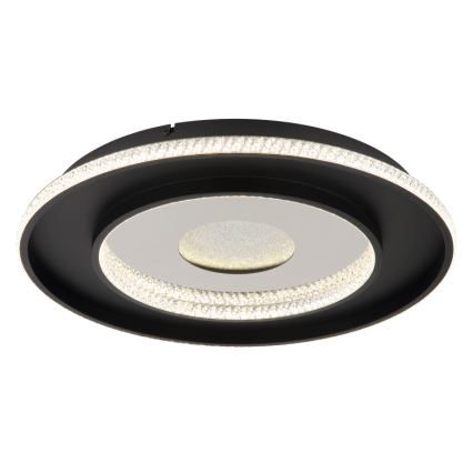 Globo - LED Димируем плафон LED/30W/230V 2700-6500K Ø 52,5 см черен + дистанционно управление