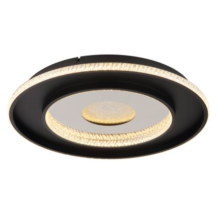 Globo - LED Димируем плафон LED/30W/230V 2700-6500K Ø 52,5 см черен + дистанционно управление