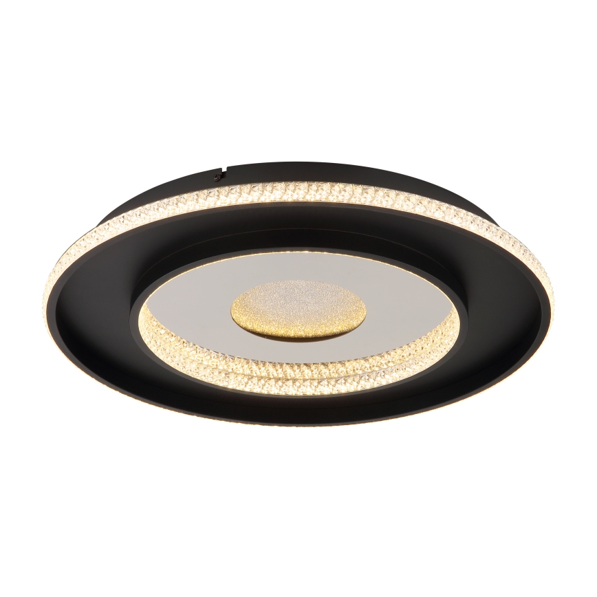Globo - LED Димируем плафон LED/30W/230V 2700-6500K Ø 52,5 см черен + дистанционно управление