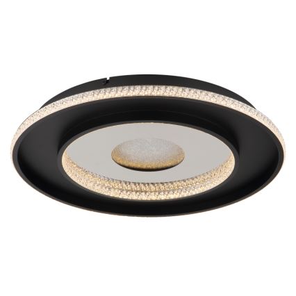 Globo - LED Димируем плафон LED/30W/230V 2700-6500K Ø 52,5 см черен + дистанционно управление