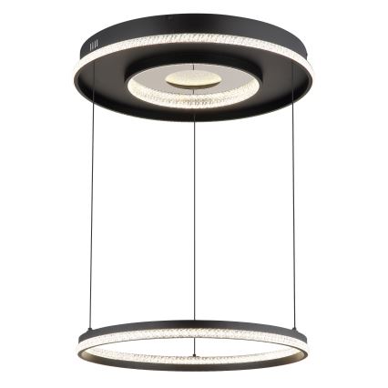 Globo - LED регулируема полилей на кабел LED/54W/230V 2700-6500K Ø 60 см черен + дистанционно управление
