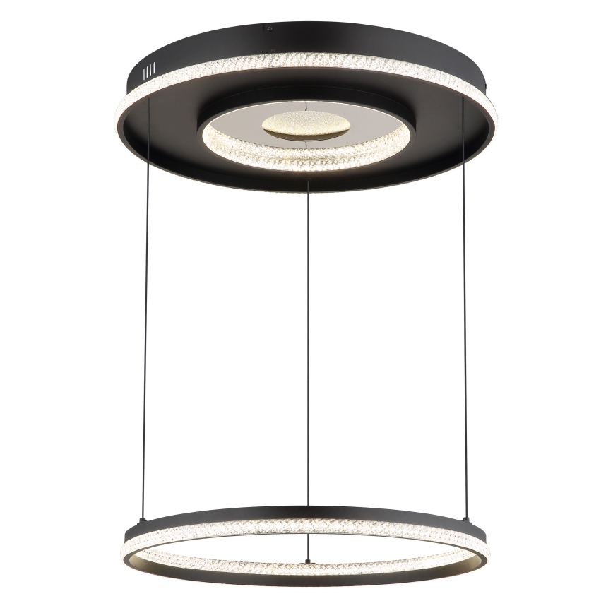 Globo - LED регулируема полилей на кабел LED/54W/230V 2700-6500K Ø 60 см черен + дистанционно управление