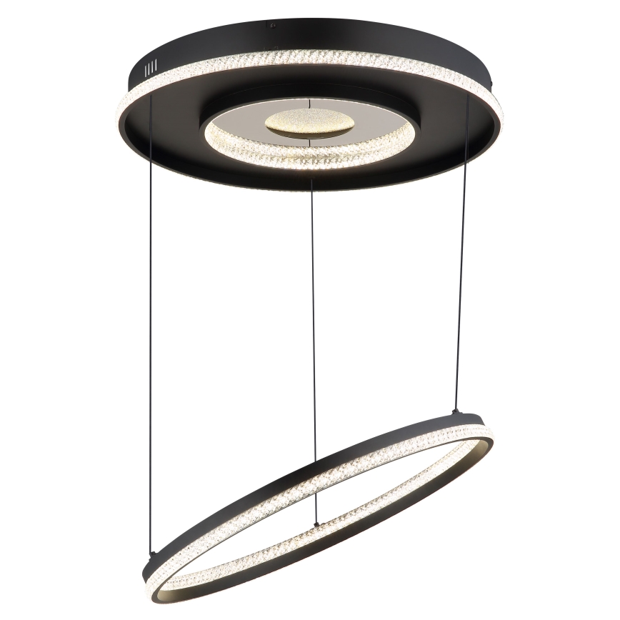 Globo - LED регулируема полилей на кабел LED/54W/230V 2700-6500K Ø 60 см черен + дистанционно управление