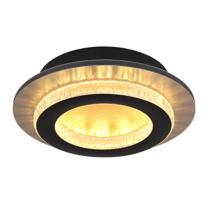 Globo - LED плафон LED/12W/230V 3000/4000/6500K диаметър 20 см черен