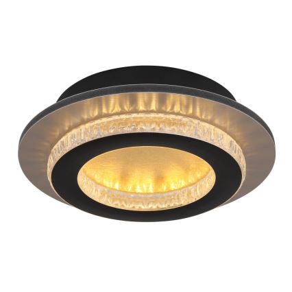 Globo - LED плафон LED/12W/230V 3000/4000/6500K диаметър 20 см черен