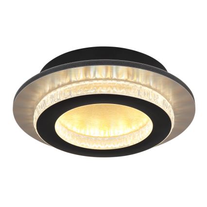 Globo - LED плафон LED/12W/230V 3000/4000/6500K диаметър 20 см черен