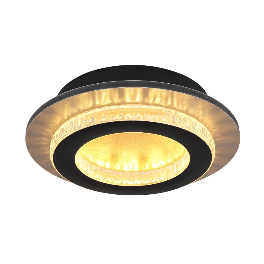 Globo - LED плафон LED/12W/230V 3000/4000/6500K диаметър 20 см черен