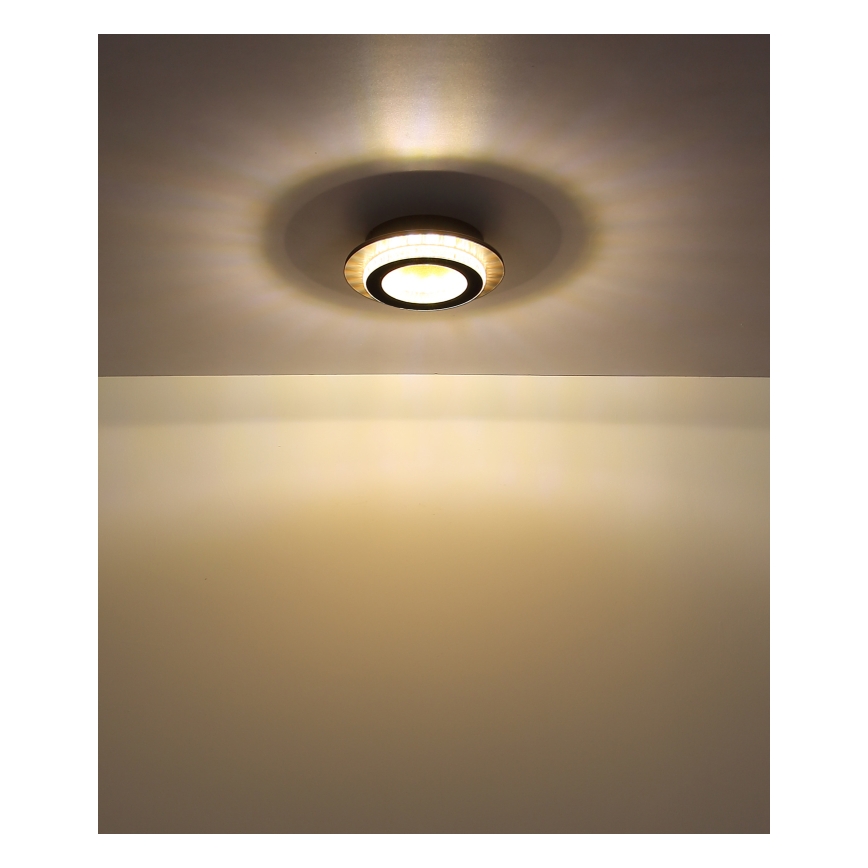 Globo - LED плафон LED/12W/230V 3000/4000/6500K диаметър 20 см черен