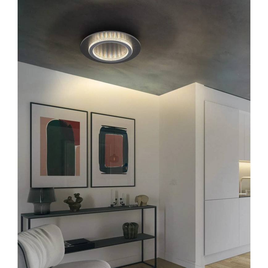 Globo - LED таванно осветително тяло LED/24W/230V 3000/4000/6500K Ø 35 см антрацит