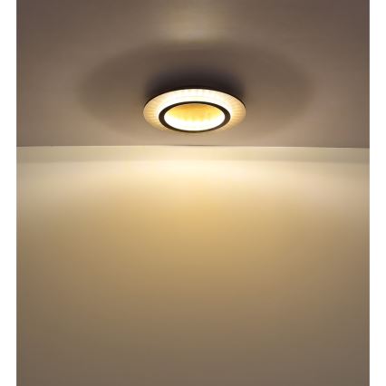 Globo - LED плафон LED/24W/230V 3000/4000/6500K Ø 35 см черен