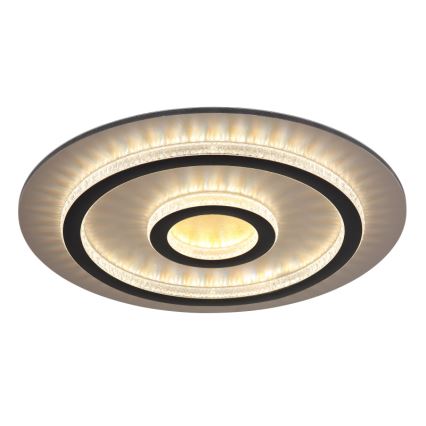 Globo - LED димируема плафониера LED/40W/230V 3000–6500K Ø45 см черна + дистанционно управление