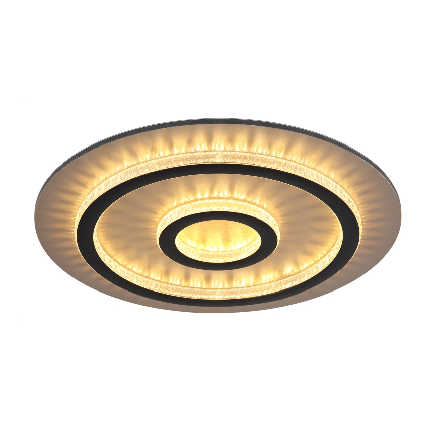Globo - LED димируема плафониера LED/40W/230V 3000–6500K Ø45 см черна + дистанционно управление