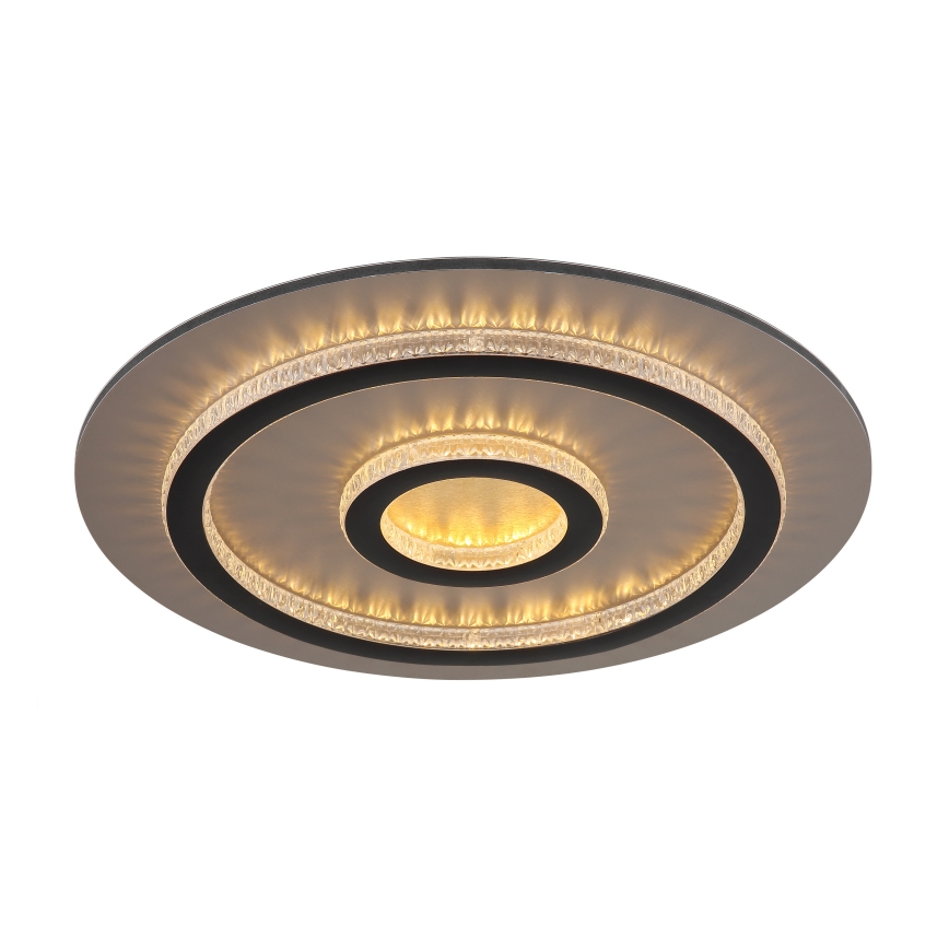 Globo - LED димируема плафониера LED/40W/230V 3000–6500K Ø45 см черна + дистанционно управление