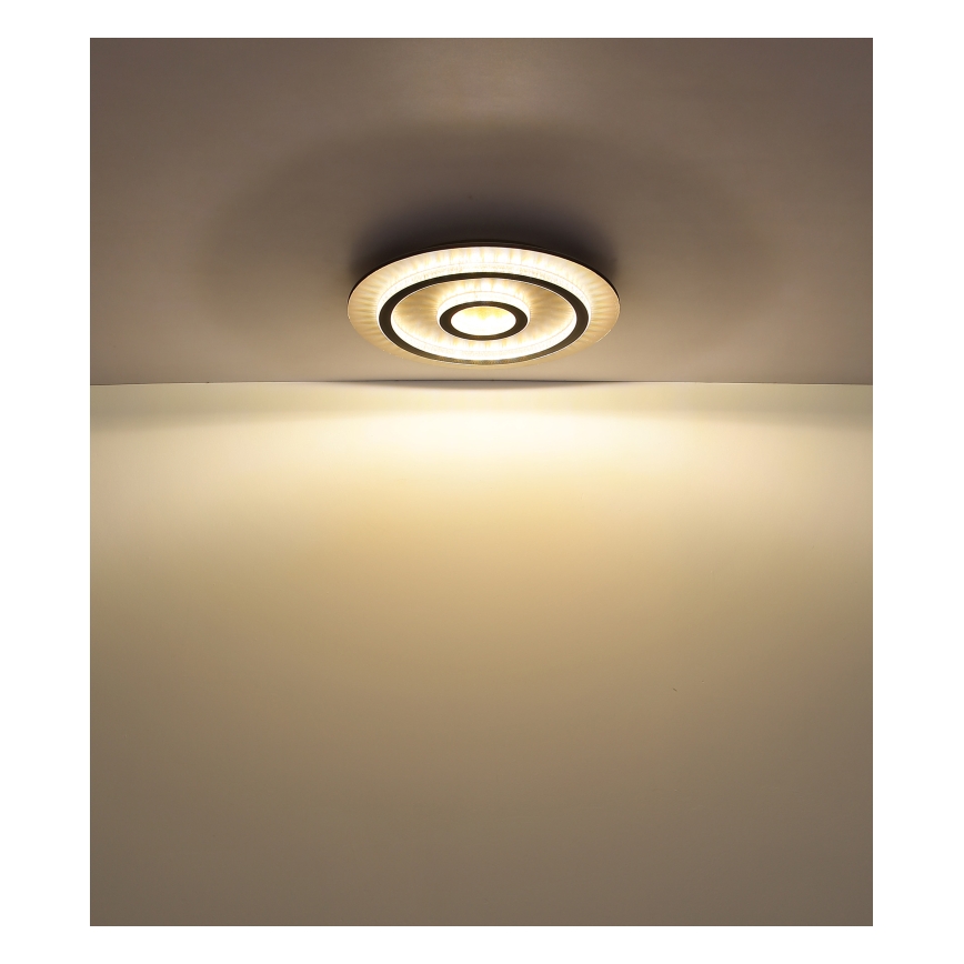 Globo - LED димируема плафониера LED/40W/230V 3000–6500K Ø45 см черна + дистанционно управление