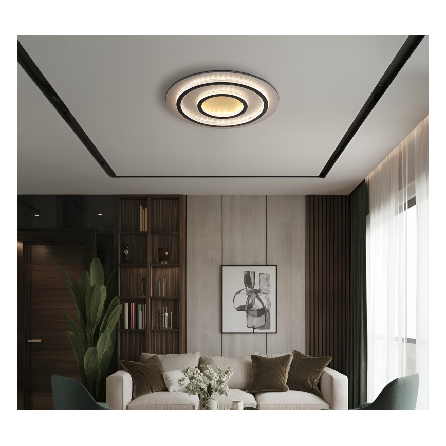 Globo - димируемо LED таванно осветително тяло LED/60W/230V 3000-6500K диаметър 55 см черно + дистанционно управление