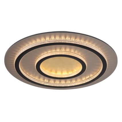 Globo - димируемо LED таванно осветително тяло LED/60W/230V 3000-6500K диаметър 55 см черно + дистанционно управление