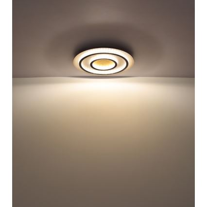 Globo - димируемо LED таванно осветително тяло LED/60W/230V 3000-6500K диаметър 55 см черно + дистанционно управление