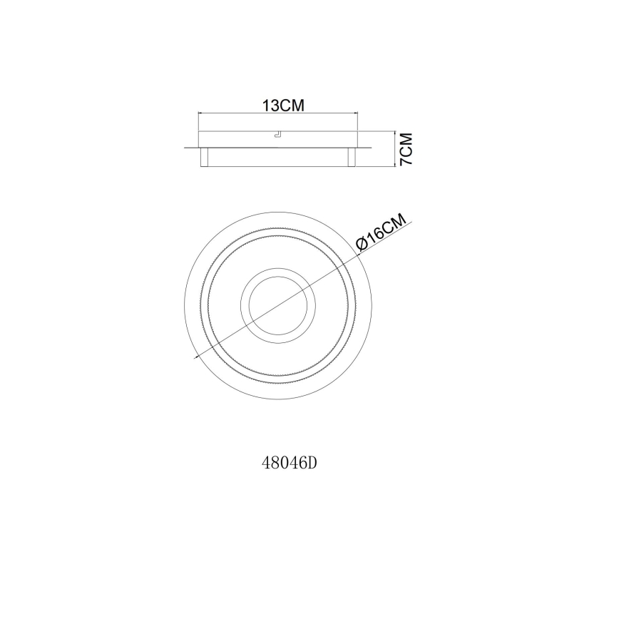 Globo - LED таванно осветително тяло LED/8W/230V 3000K Ø 16 cm