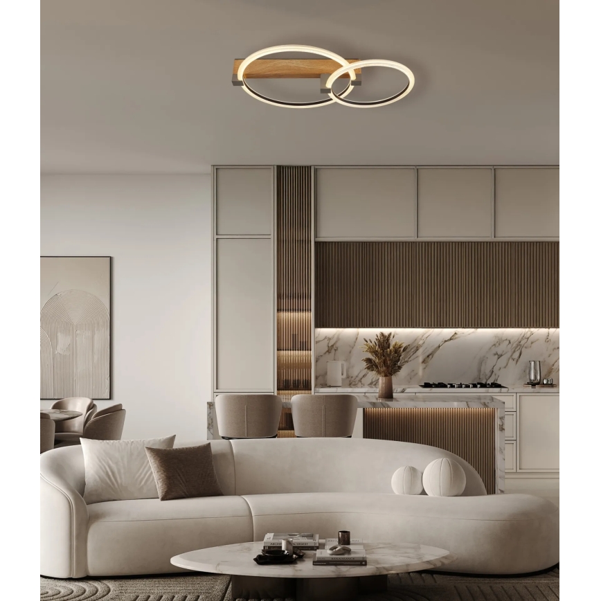Globo - LED таванно осветително тяло LED/24W/230V 3000K 58x38 см бежово