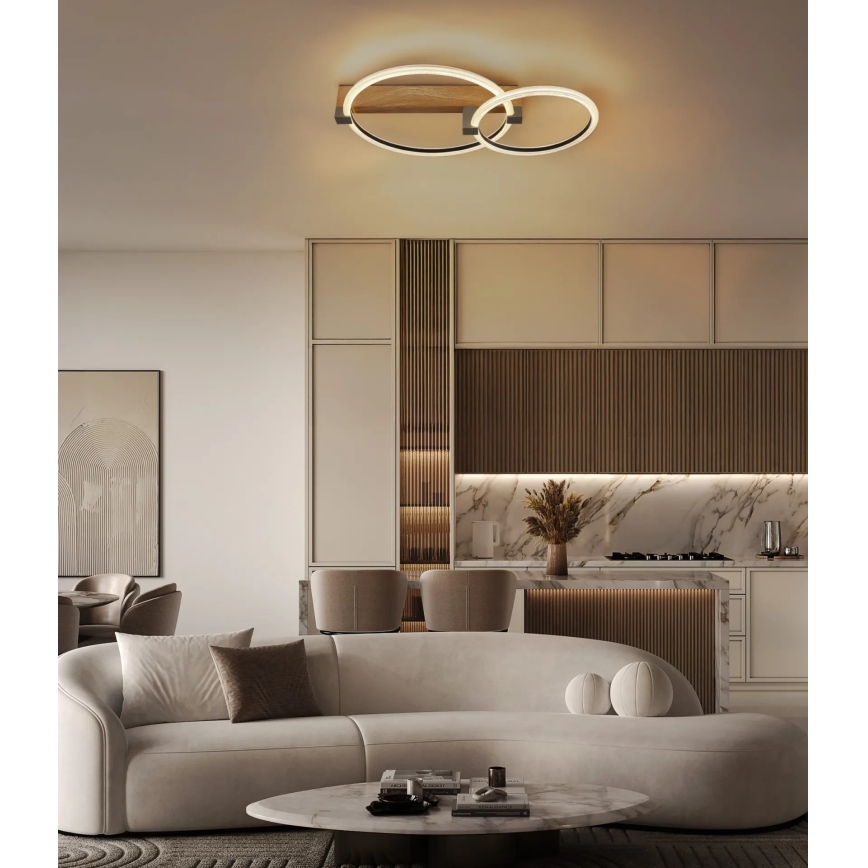 Globo - LED таванно осветително тяло LED/24W/230V 3000K 58x38 см бежово