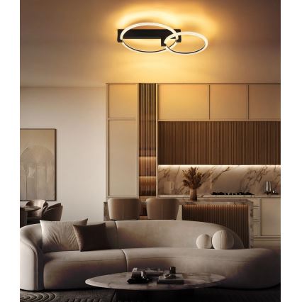 Globo - LED Таванно осветително тяло LED/24W/230V 3000K 58x38 cm черно