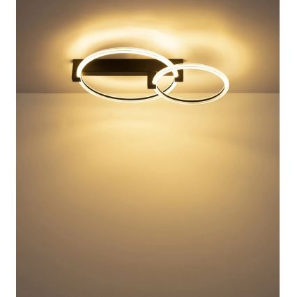 Globo - LED Таванно осветително тяло LED/24W/230V 3000K 58x38 cm черно
