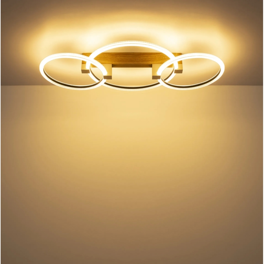 Globo - LED таванно осветително тяло LED/40W/230V 3000K 76,1x38 cm кафяво