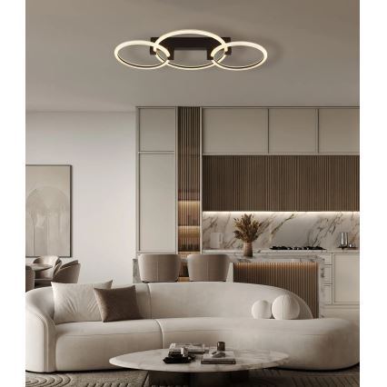 Globo - LED таванно осветително тяло LED/40W/230V 3000K 76,1x38 см черно