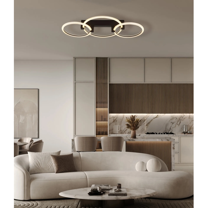 Globo - LED таванно осветително тяло LED/40W/230V 3000K 76,1x38 см черно