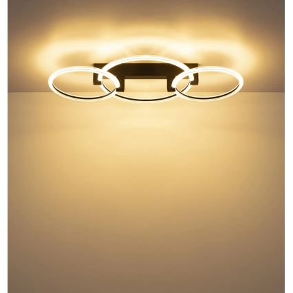 Globo - LED таванно осветително тяло LED/40W/230V 3000K 76,1x38 см черно