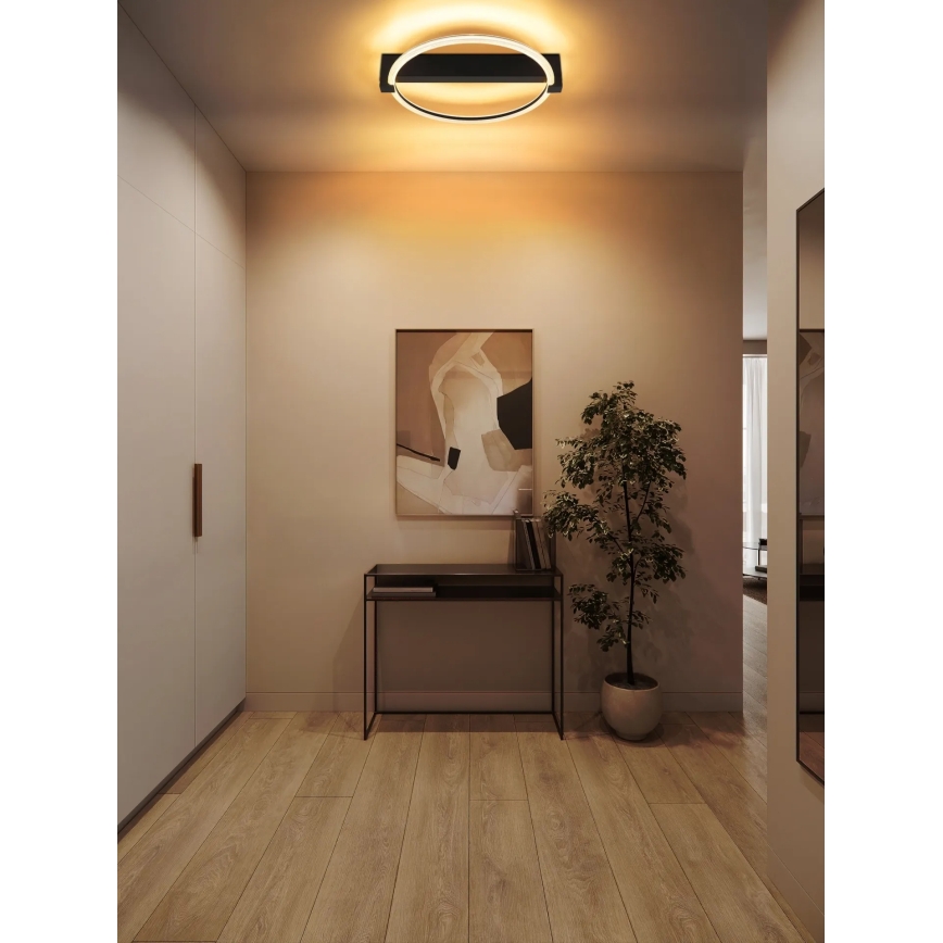 Globo - LED таванно осветително тяло LED/15W/230V 3000K 41,4x38 см черно