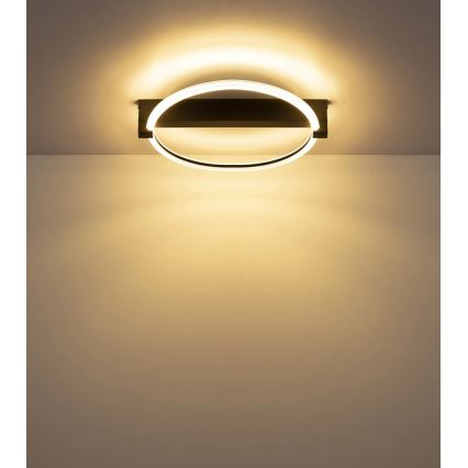 Globo - LED таванно осветително тяло LED/15W/230V 3000K 41,4x38 см черно
