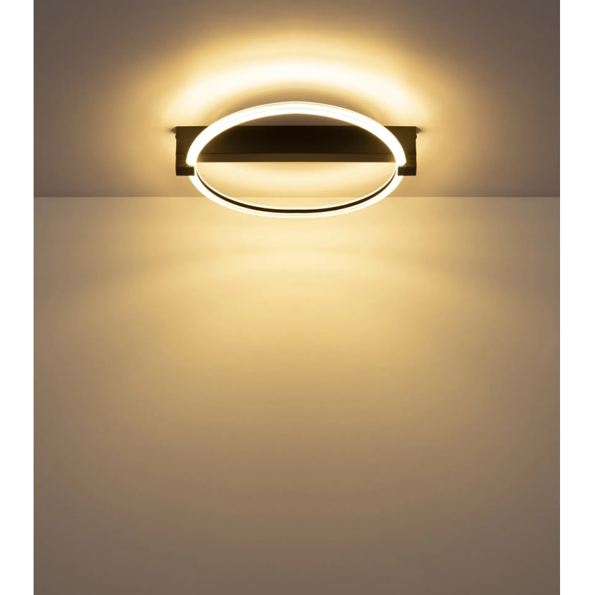 Globo - LED таванно осветително тяло LED/15W/230V 3000K 41,4x38 см черно