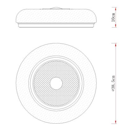 Globo - LED таванно осветително тяло LED/24W/230V 2700/4000/6000K Ø 38,5 см бяло