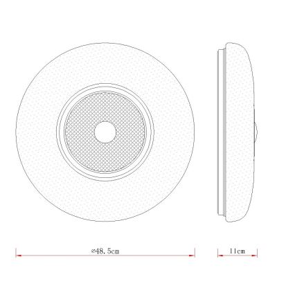 Globo - LED плафон LED/36W/230V 2700/4000/6000K Ø 48,5 см бял