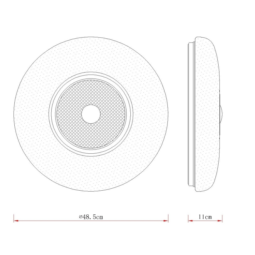 Globo - LED плафон LED/36W/230V 2700/4000/6000K Ø 48,5 см бял