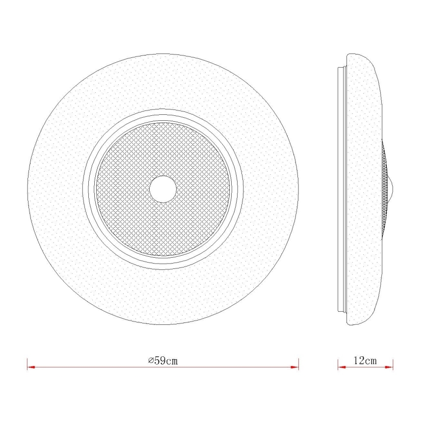 Globo - LED таванно осветително тяло LED/48W/230V 2700/4000/6000K Ø59 cm бяло