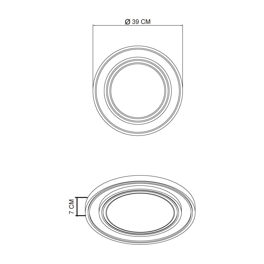 Globo - LED Плафониера LED/24W/230V 3000K Ø 39 см