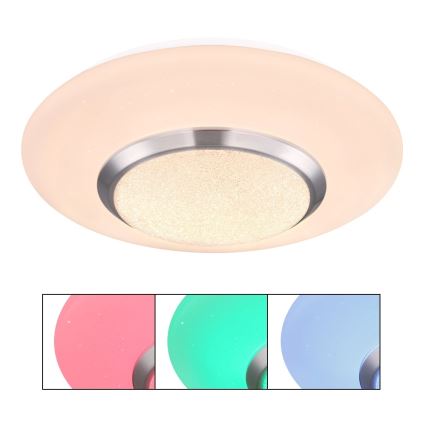 Globo - LED RGBW димируемо таванно осветително тяло LED/18W/230V 3000K, диаметър 34 см