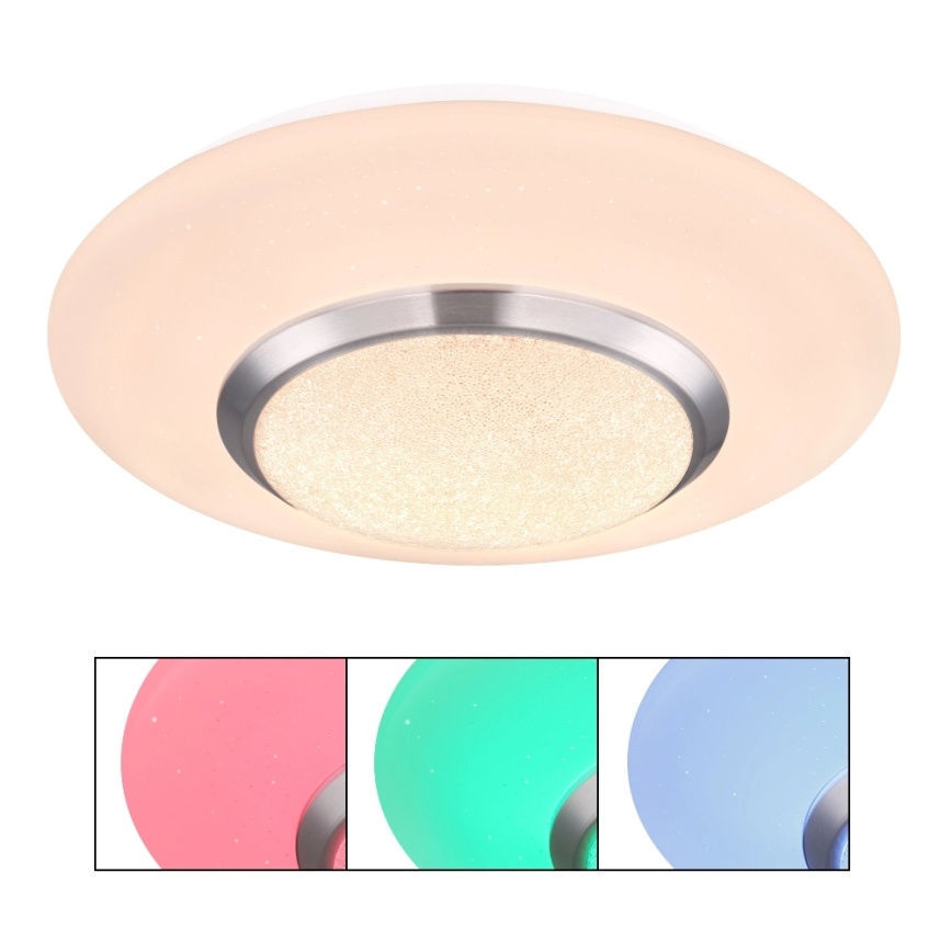 Globo - LED RGBW димируемо таванно осветително тяло LED/18W/230V 3000K, диаметър 34 см