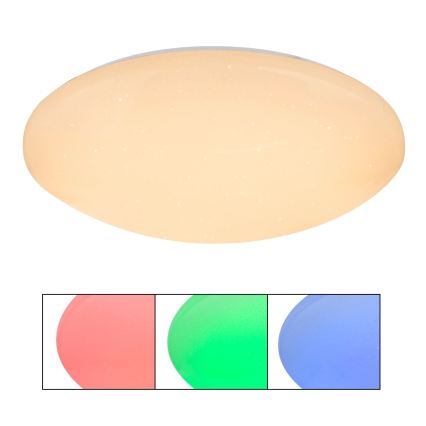 Globo - RGB LED таванно осветително тяло с възможност за димиране LED/48W/230V + LED/10W 2700-6500K диаметър 50 cm + дистанционно управление