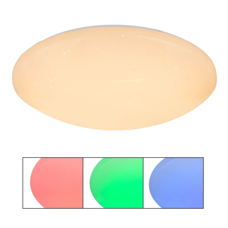 Globo - RGB LED таванно осветително тяло с възможност за димиране LED/48W/230V + LED/10W 2700-6500K диаметър 50 cm + дистанционно управление