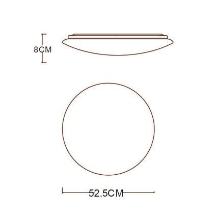 Globo - LED Димируем плафон LED/48W/230V 3000-6400K + дистанционно управление