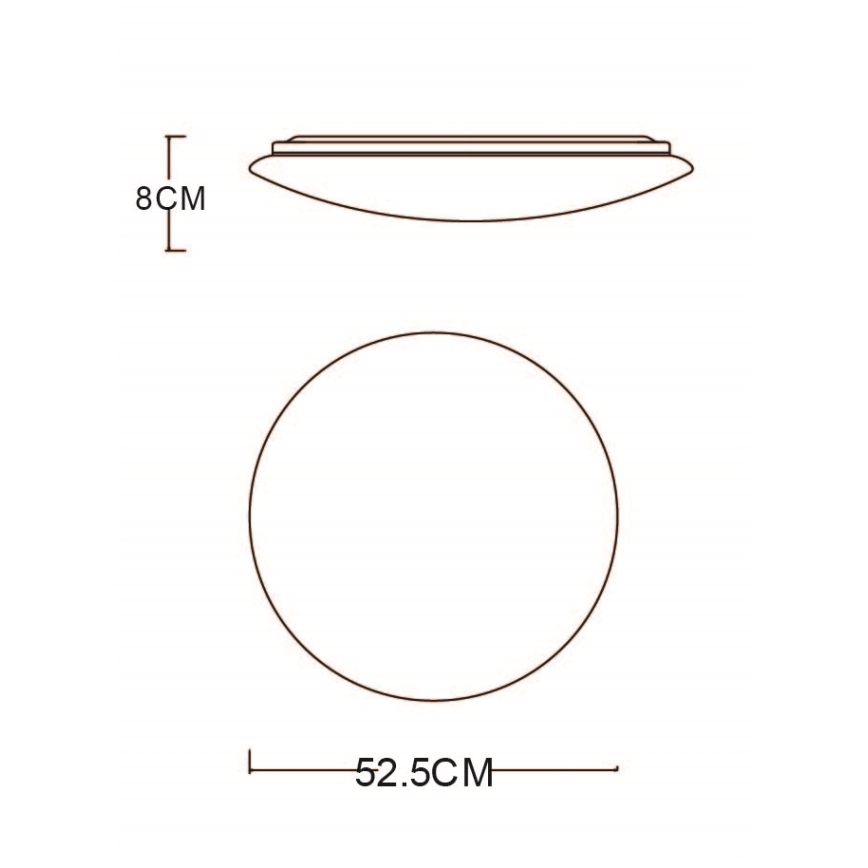 Globo - LED Димируем плафон LED/48W/230V 3000-6400K + дистанционно управление