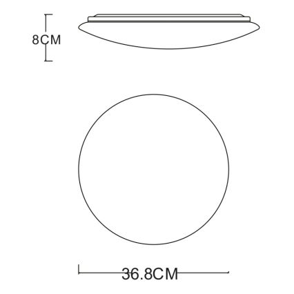 GLOBO - LED Плафониера LED/24W/230V