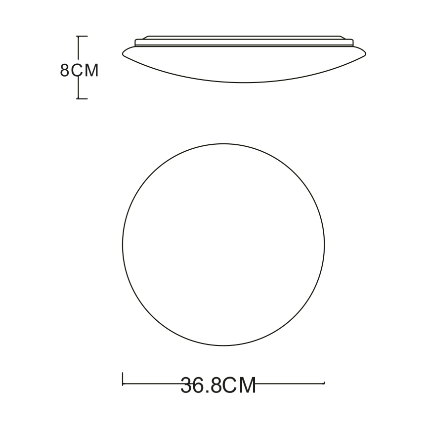 GLOBO - LED Плафониера LED/24W/230V