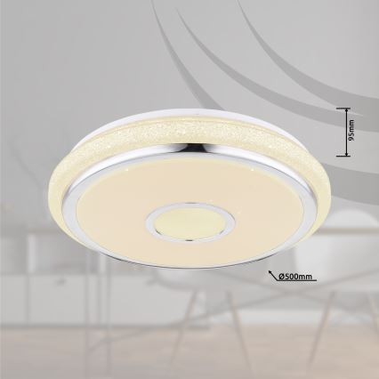 Globo - LED Димируем плафон LED/40W/230V 2700-6500K + дистанционно управление